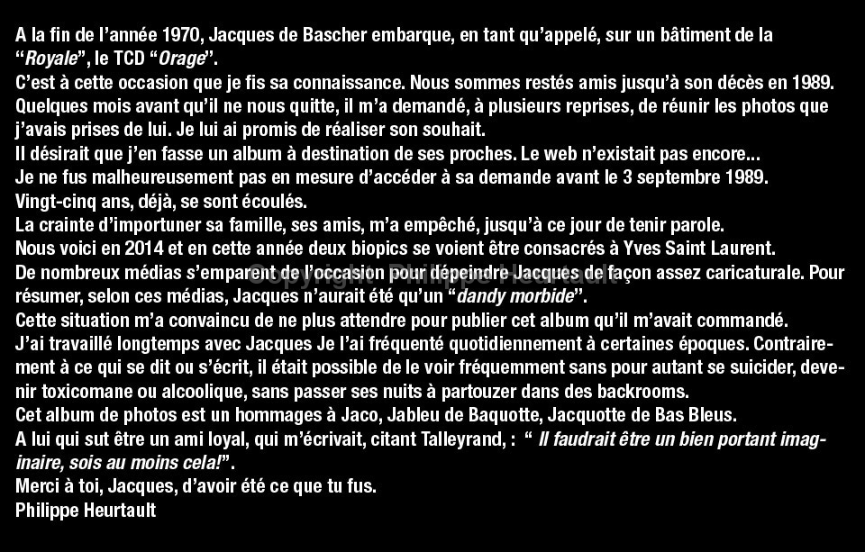 Hommage à Jacques de Bascher